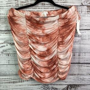 NORDSTROM ABOUND SIZE L SKIRT OR TOP RUCHED SPRING SUMMER BEACH VACATION‎